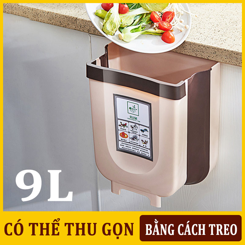 [HCM]【Like】Thùng rác thông minh thùng rác đa chức năng có thể treo trong tủ bếp phía sau ghế xe thùng rác