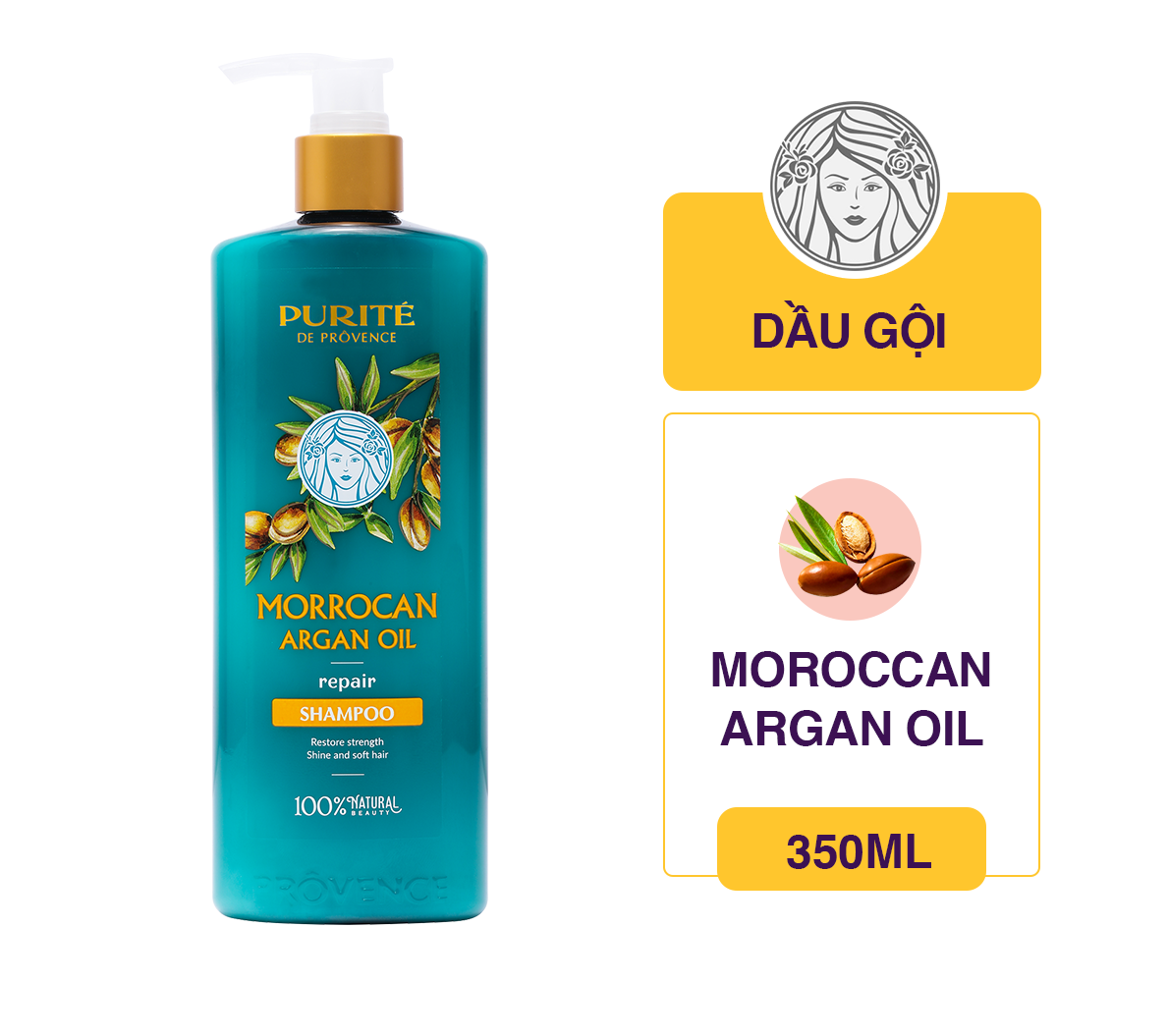 Dầu Gội Purité Morrocan Argan Oil 350ml