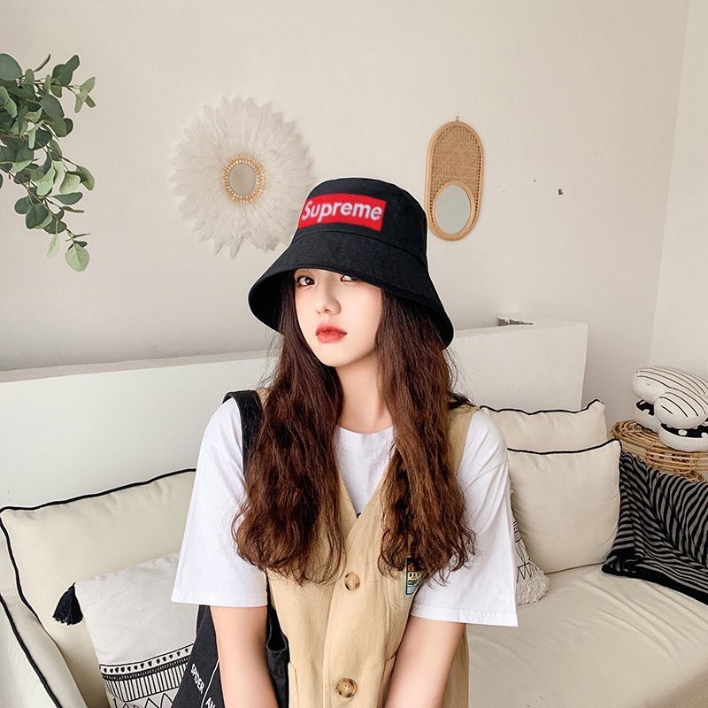 Mũ bucket thêu superme