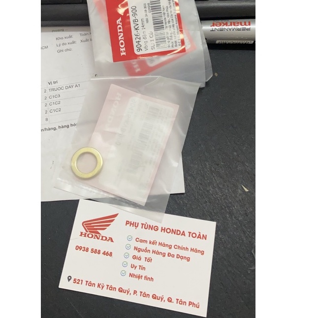 Long đền nồi trước xe ga zin honda