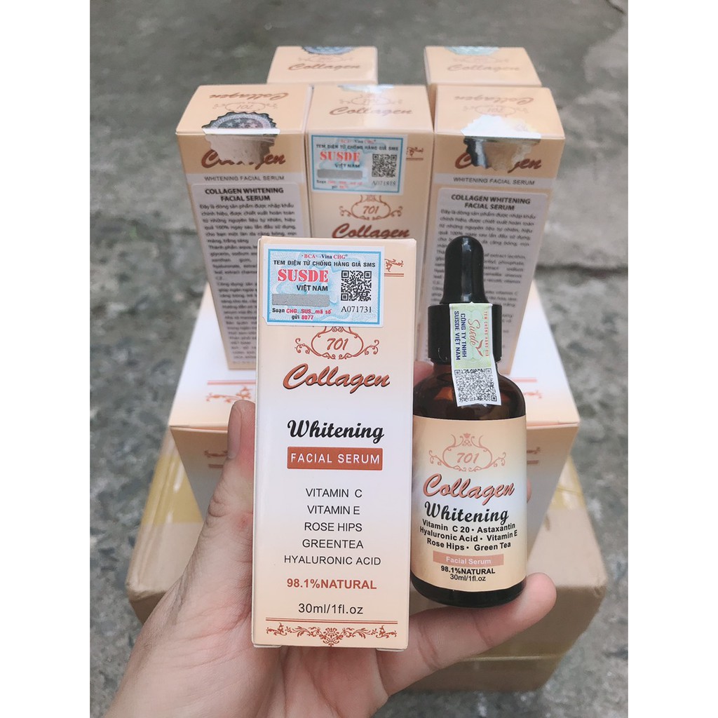 Serum dưỡng trắng da Collagen 701