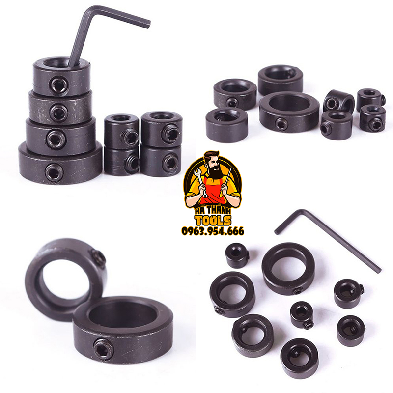 Bộ 8 Vòng Giới Hạn Mũi Khoan - Vòng Chặn Mũi Khoan 3-16mm