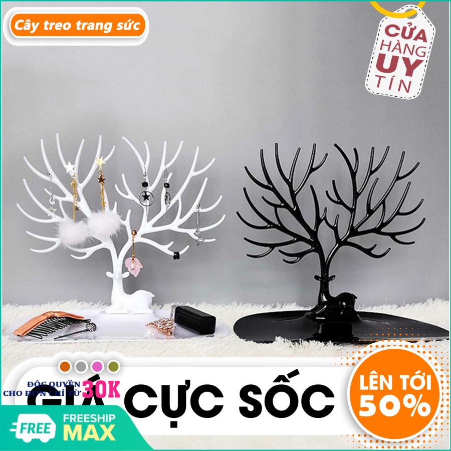 Giá treo trang sức, giá treo trang sức hình sừng hươu, cây treo trang sức phụ kiện, cây treo đồ trang sức hình hươu, Sporter Deer Giá Treo Trang Sức Hoa Tai Vòng Cổ Nhẫn Vòng Tay , giao màu ngẫu nhiên - Hỗ trợ đổi trả 7 ngày