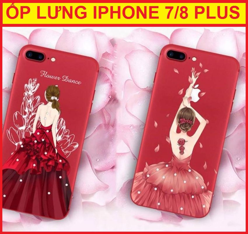 Ốp lưng dẻo iphone 7 Plus hình cô gái siêu hot