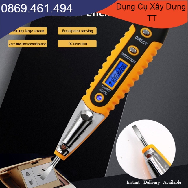 Bút thử điện đa năng có đèn led kỹ thuật số thông minh