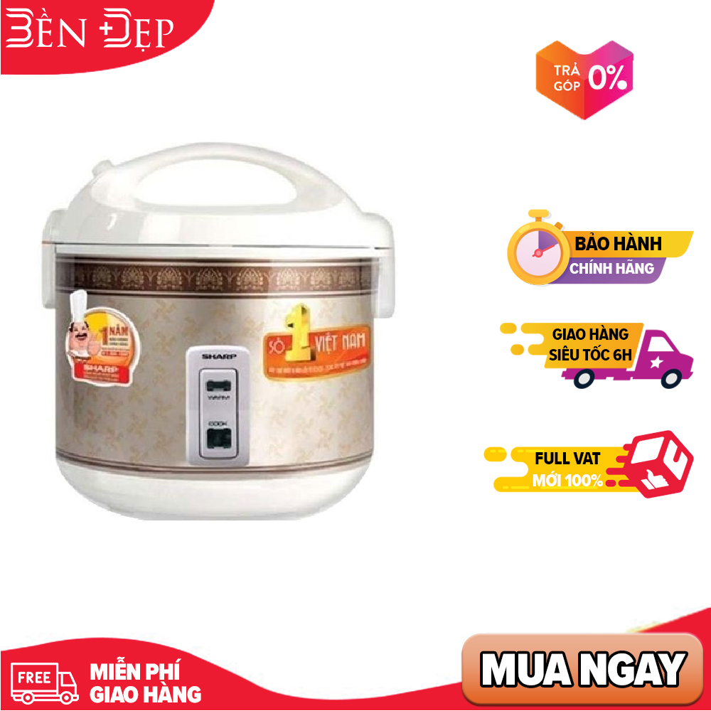 Nồi cơm điện sharp ks-n18etv"rl 1.8l