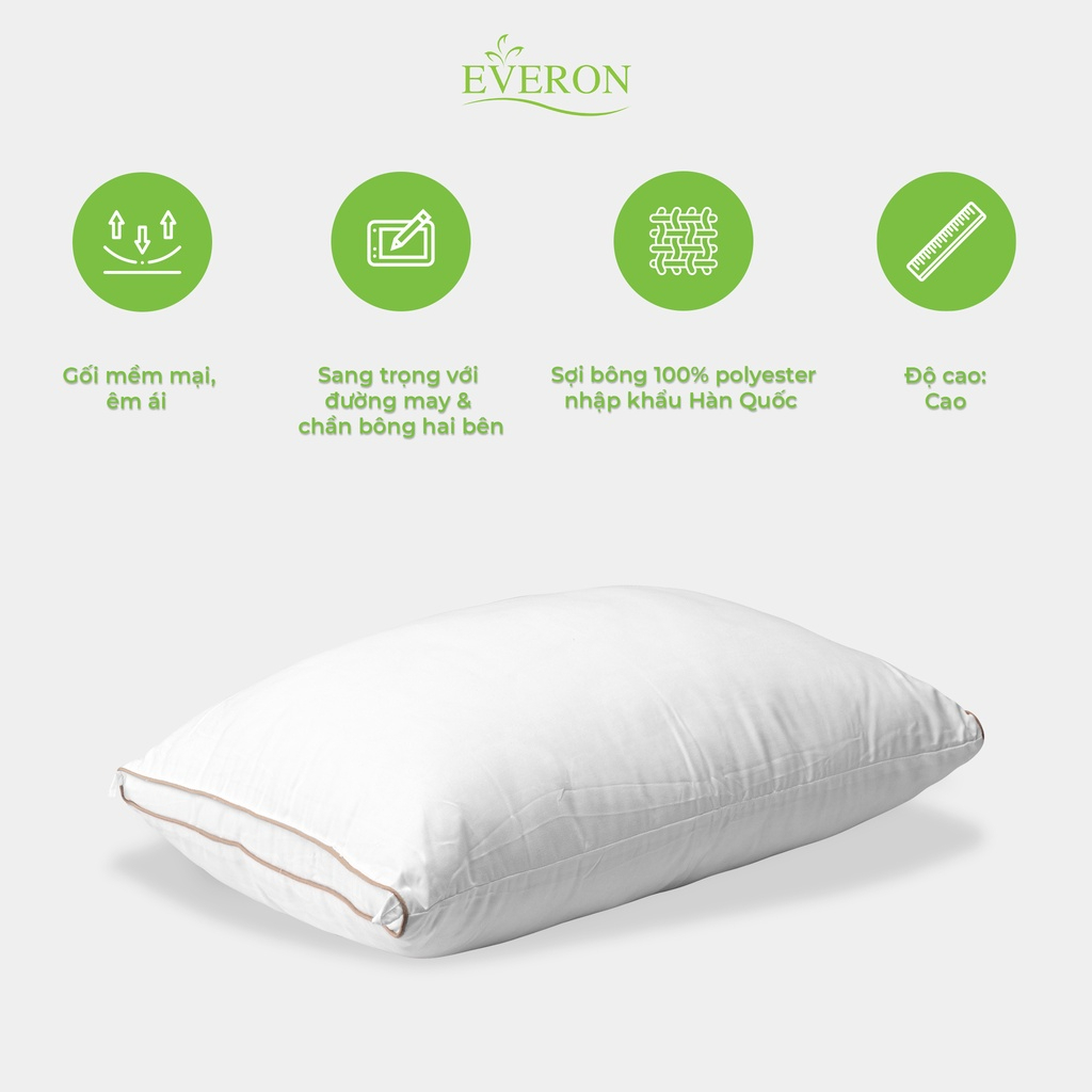 Ruột Gối Everon Cao Cấp Kích Thước 50X70 (Siêu Êm)