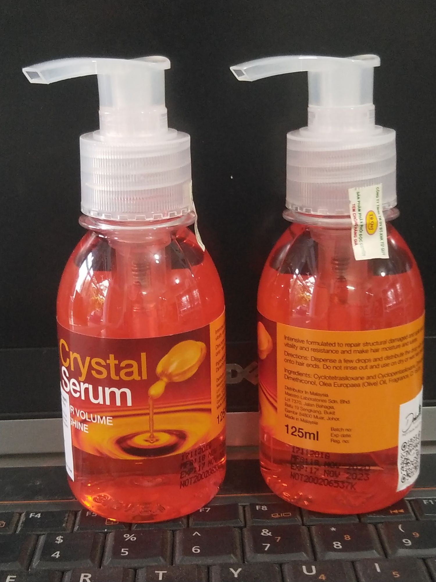 Serum unique crystal - tinh dầu bóng cho tóc khô chẻ ngọn 125ml