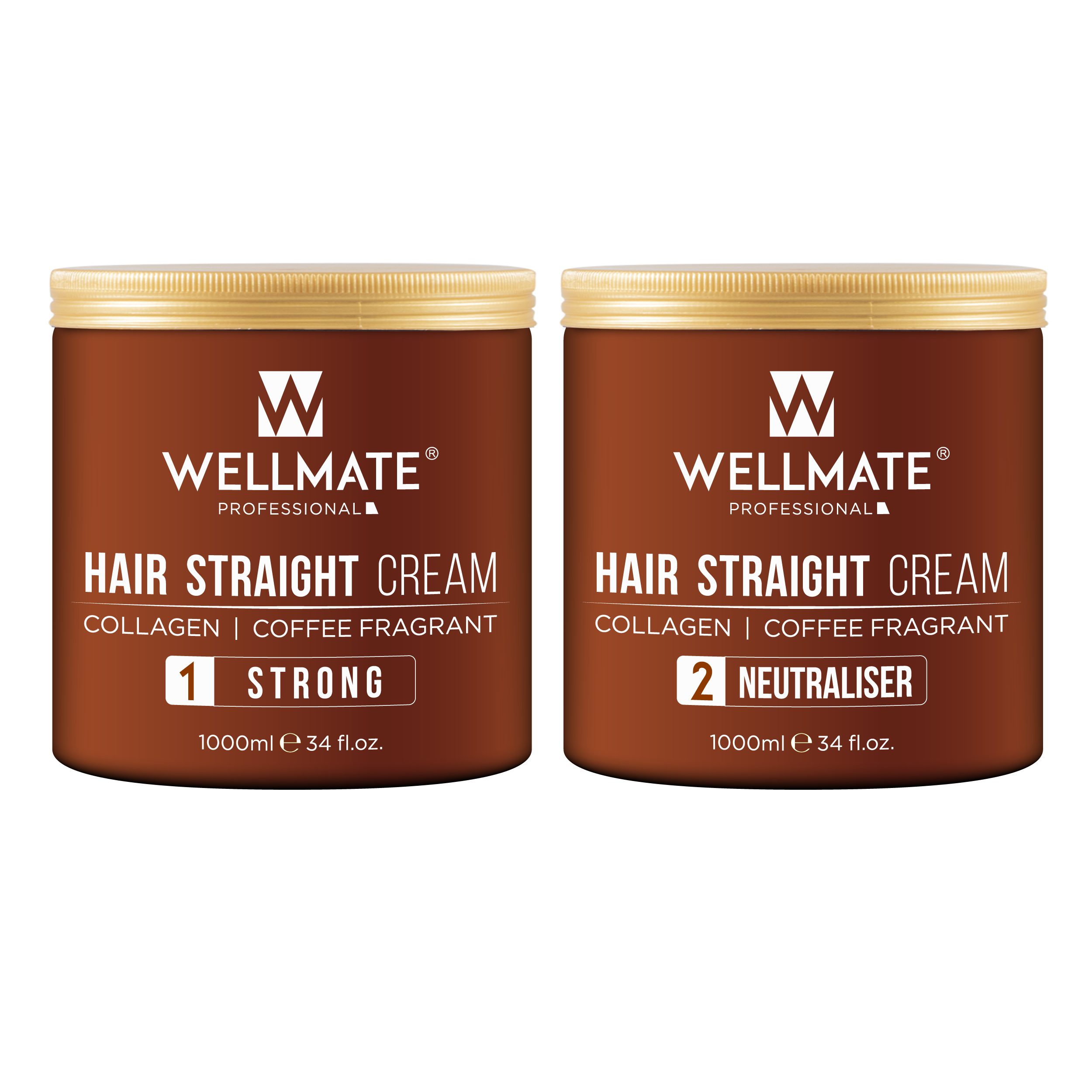 Thuốc duỗi tóc Wellmate Cafe 1000ml x2