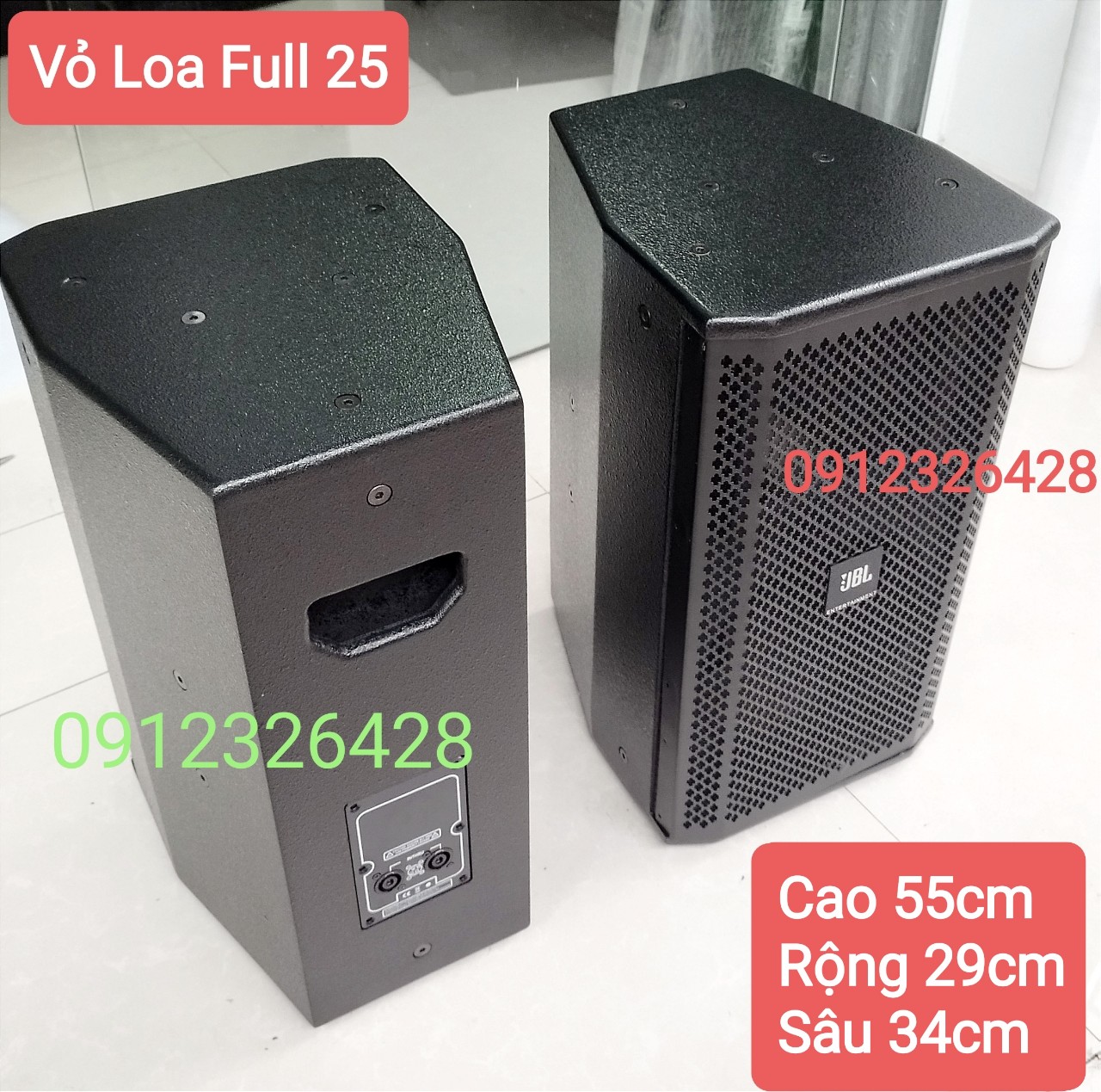 VỎ LOA FULL 25 THÁI LAN GIÁ 2 CHIẾC VỎ TẶNG KÈM BÔNG TIÊU ÂM VÀ ỐC VÍT