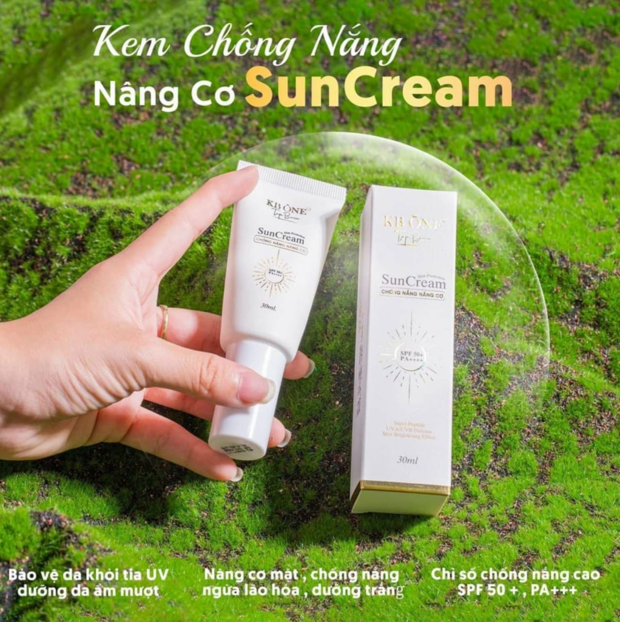 Kem chống nắng 💛FREESHIP 💛 Kem chống nắng tốt KBONE SX tại Hàn Quốc, chống tia UV