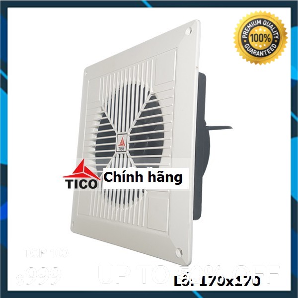 Quạt hút gió tico tc-16av6, lỗ: 170x170mm