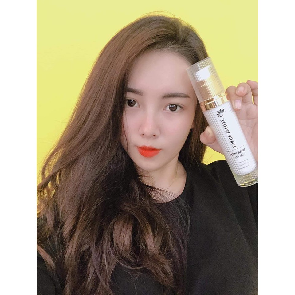 Ủ TRẮNG KÉN TẰM LSKIN WHITE DƯỠNG DA TRẮNG KHỎE HỒNG HÀO SẠCH MỤN SẠCH THÂM K CẦN DƯỠNG DA THƯỜNG XUYÊN - NHẬP KHẨU HÀN QUỐC