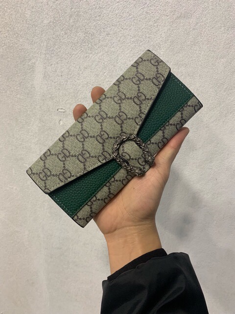 Ví bóp dài, ví bóp cầm tay nữ nắp đầu rồng GD VD19