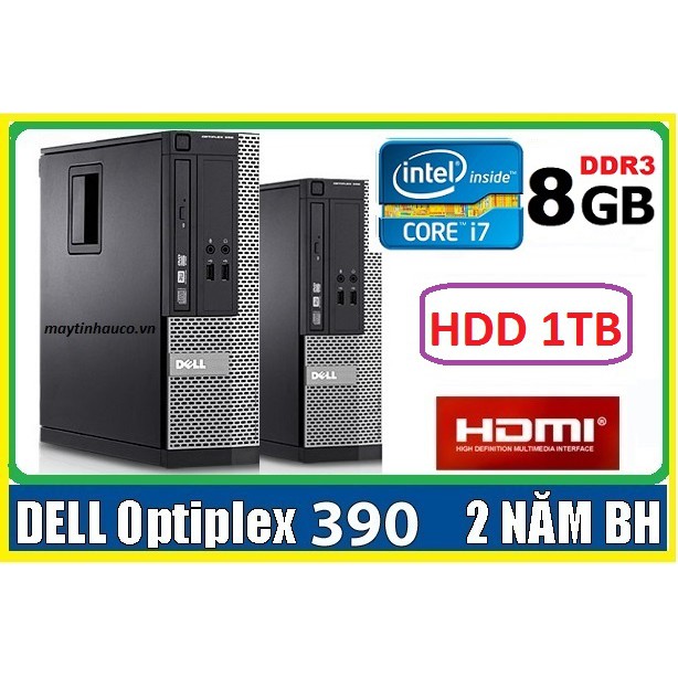 Máy tính để bàn đồng bộ Dell optiplex 390,Có HDMI , Tặng USB wifi