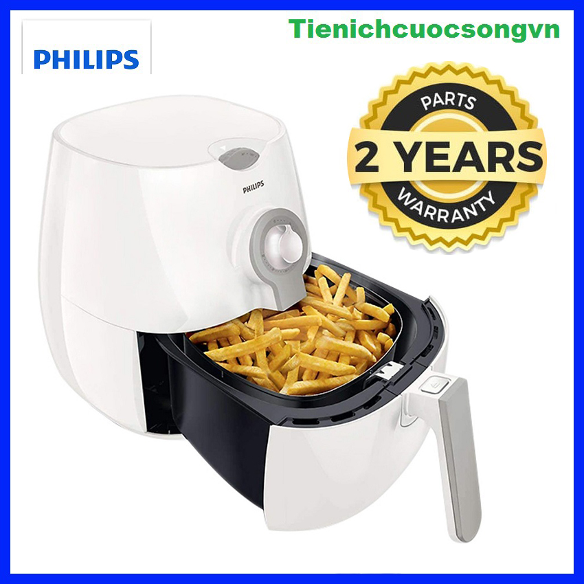 [HCM]Nồi chiên không dầu philips HD9216 800 gram màu trắng với Airfryer bạn có thể rán quay nướng và thậm chí là nướng bánh bảo hành 2 năm trên toàn cầu