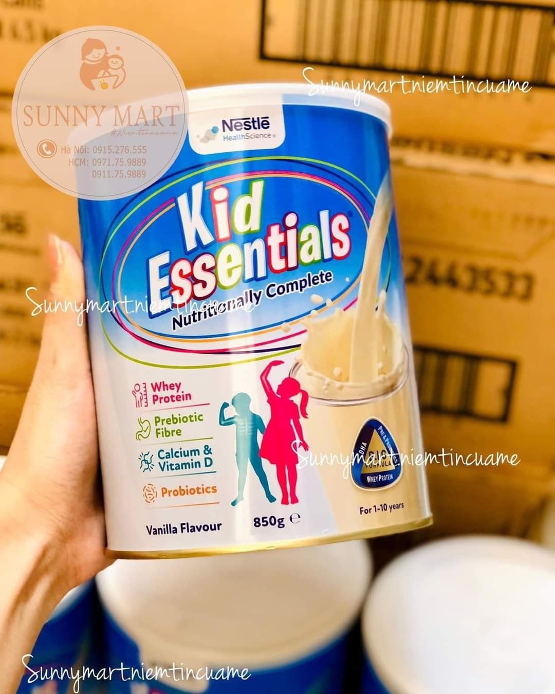 Sữa Kid Essentials Úc Nestlé 850G 1-10 tuổi