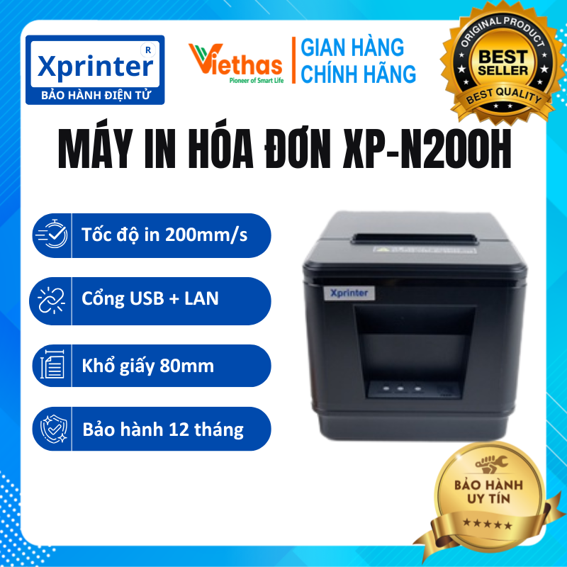 Máy in xprinter xp-n200h khổ giấy k80