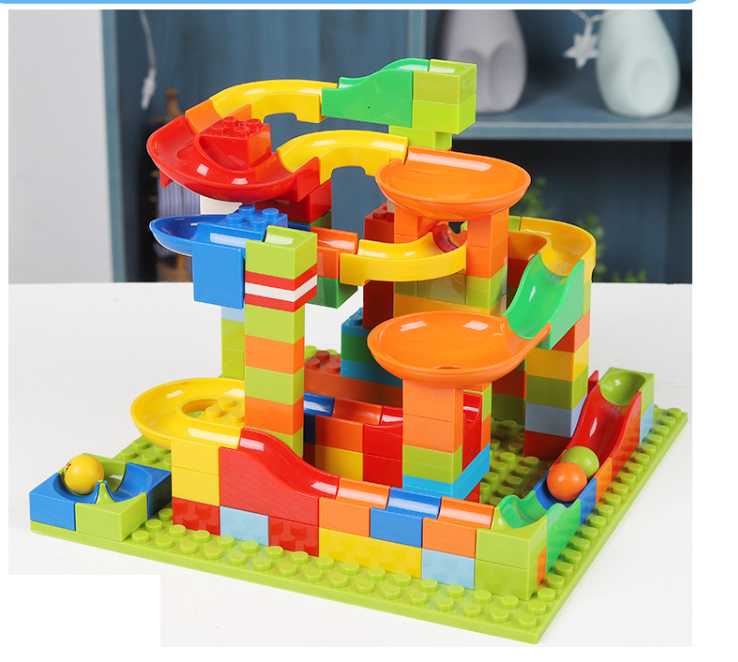 Bộ Xếp Hình Cầu Trượt Lego Thả Bi 206 Chi Tiết Cho Bé Đồ Chơi Xếp Hình Phát Triển Trí Não