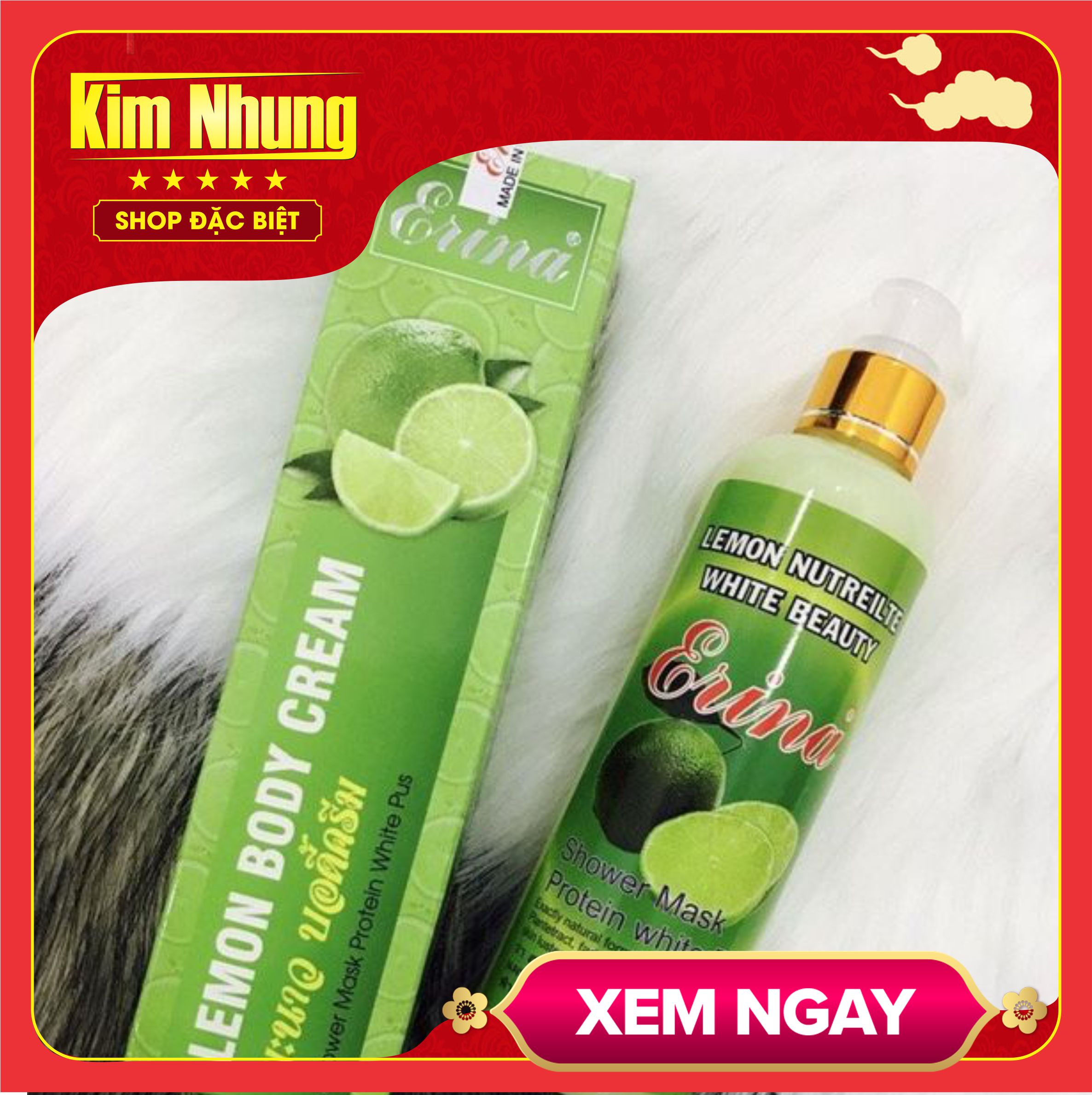Sữa tắm chanh trắng da Erina Thái lan 300ml