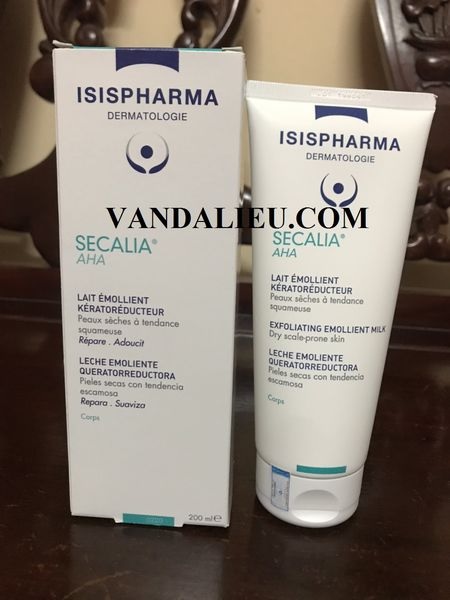 ISIS PHARMA SECALIA AHA 200ML. KEM GIẢM DA KHÔ DÀY SỪNG