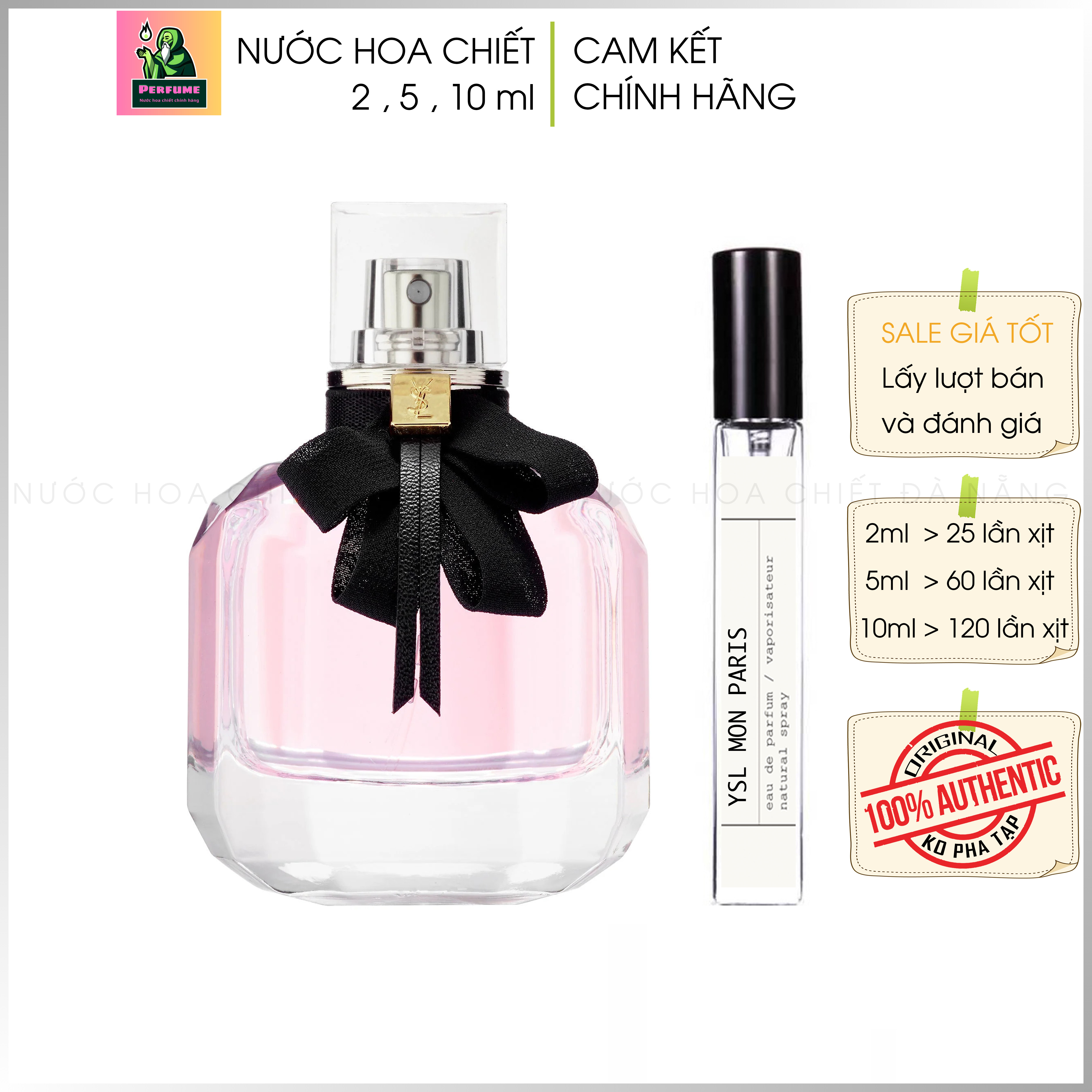 Nước hoa ysl mon paris chiết 2 5 10ml || cam kết chính hãng