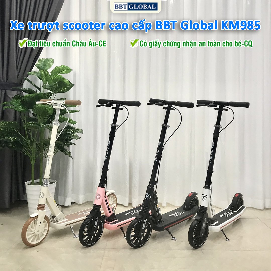 Xe trượt scooter cao cấp BBT Global có tay phanh KM985