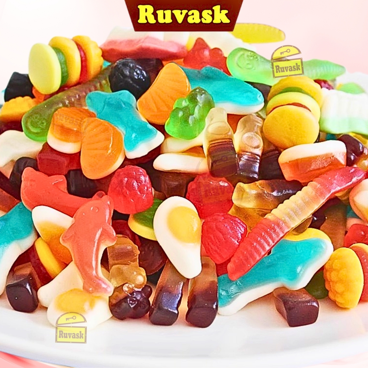 [500G] Kẹo Dẻo Chip Chip Vị Trái Cây - Kẹo Dẻo Trái Cây Mix Vị - Kẹo Dẻo Mix Vị Chip Chip - Bánh Kẹo Ăn Vặt Ruvask