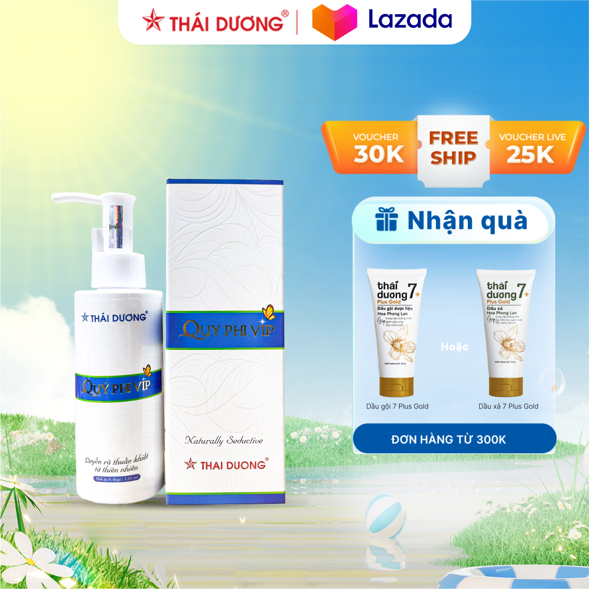 Dung Dịch Vệ Sinh Phụ Nữ Quý Phi Vip Sao Thái Dương 120Ml