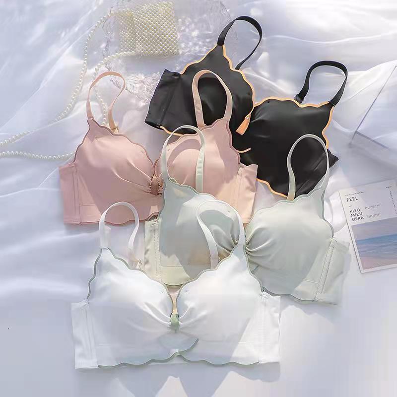 Áo ngực trắng họa tiết viền xanh Size 36