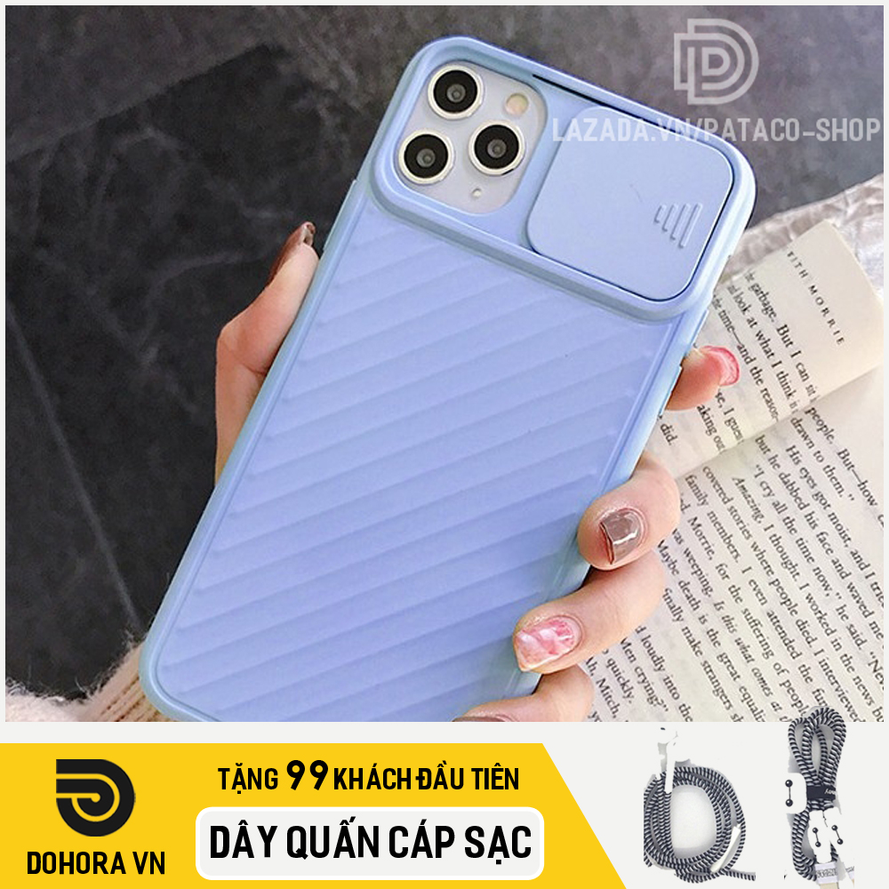 Ốp lưng iphone dẻo nắp trượt bảo vệ Camera CAKO22 chống sốc, chống va đập dùng cho điện thoại  5/5s/6/6plus/6s/6s plus/7/7plus/7s/7s plus/8/8plus/x/xs/xs mas/11/11 pro/11 pro max