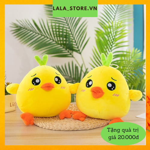 (Hàng nhập)Thú gấu nhồi bông, gối ôm cho bé hình con gà tròn siêu kute đáng yêu
