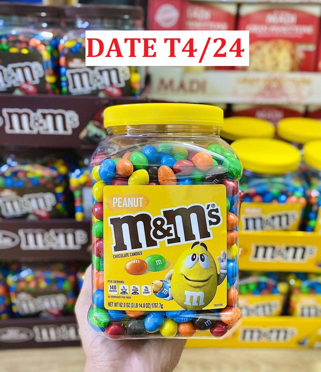Socola đậu phộng m&m's peanut chocolate 1757.7g