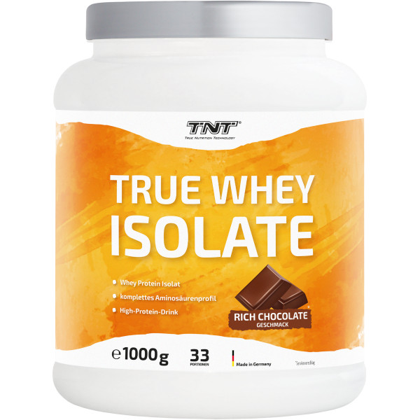 Whey protein true whey isolate 100% -tnt nutrition nk cty đức 33 liều dùng