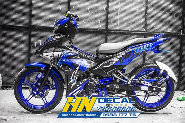 Tem Trùm Exciter 150 Xanh Đen Lion