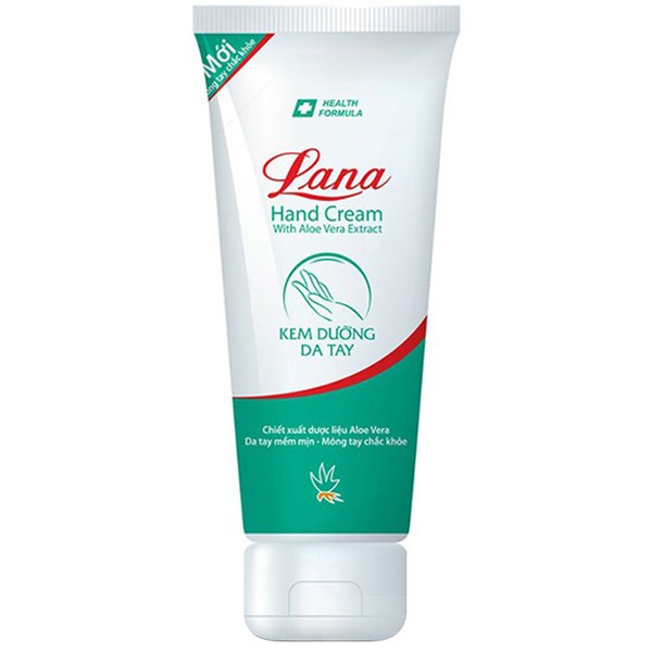 Kem dưỡng mềm mịn da tay móng tay chiết xuất từ Nha đam LANA Hand Cream 80g