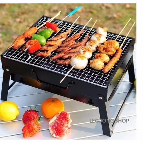Bếp nướng than hoa   (tặng vỉ nướng Flamme ) (Đen)