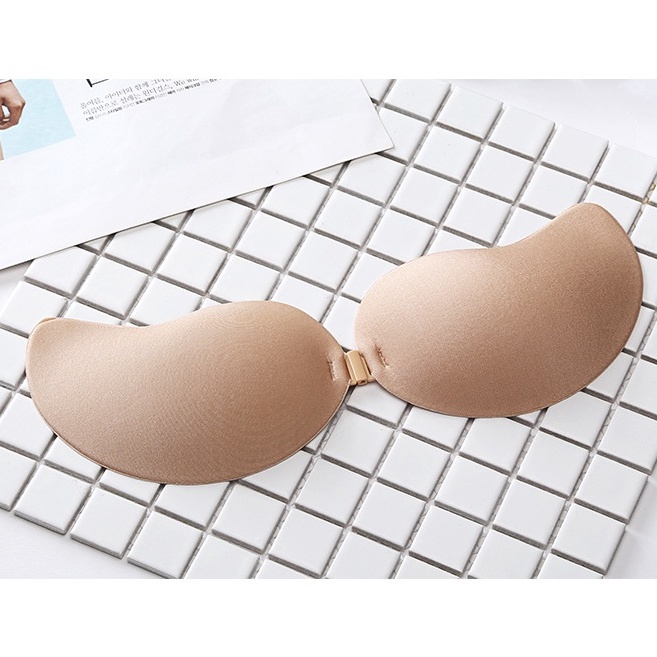 Áo dán ngực cài trước mút dày, Miếng dán ngực su đệm bàn tay siêu dính, tặng kèm dây trong SAVILL 0127