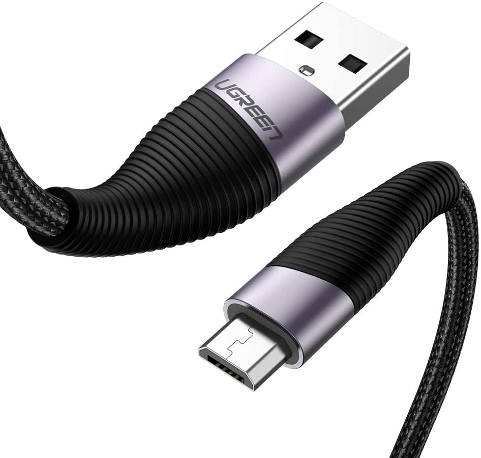 Ugreen 50872 0.5m màu xám cáp sạc truyền dữ liệu usb 2.0 sang micro usb đầu mạ thiếc ed017