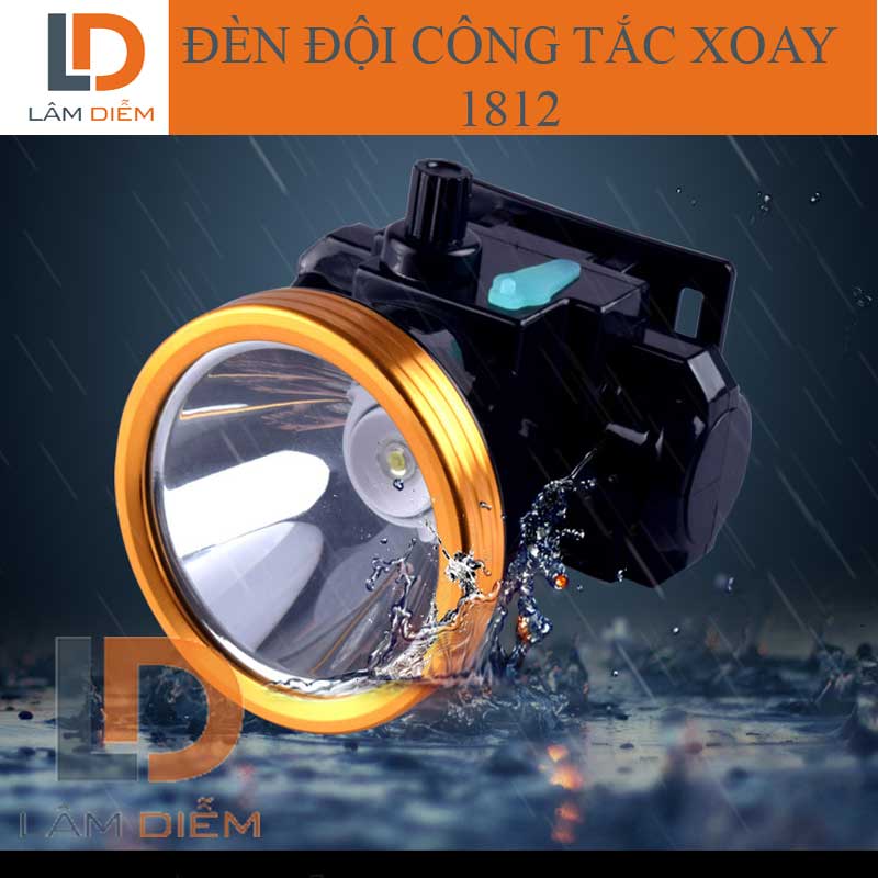 đèn pin đội đầu siêu sáng pin sạc gọn nhẹ led siêu sáng 1810-1812
