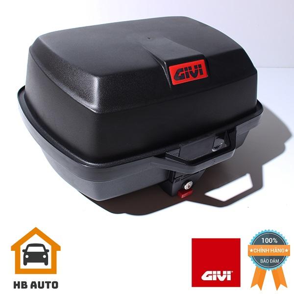 Thùng đựng đồ xe máy Givi E20N EASY 39L Monolock System Technology Tặng đế đệm Hàng chính hãng