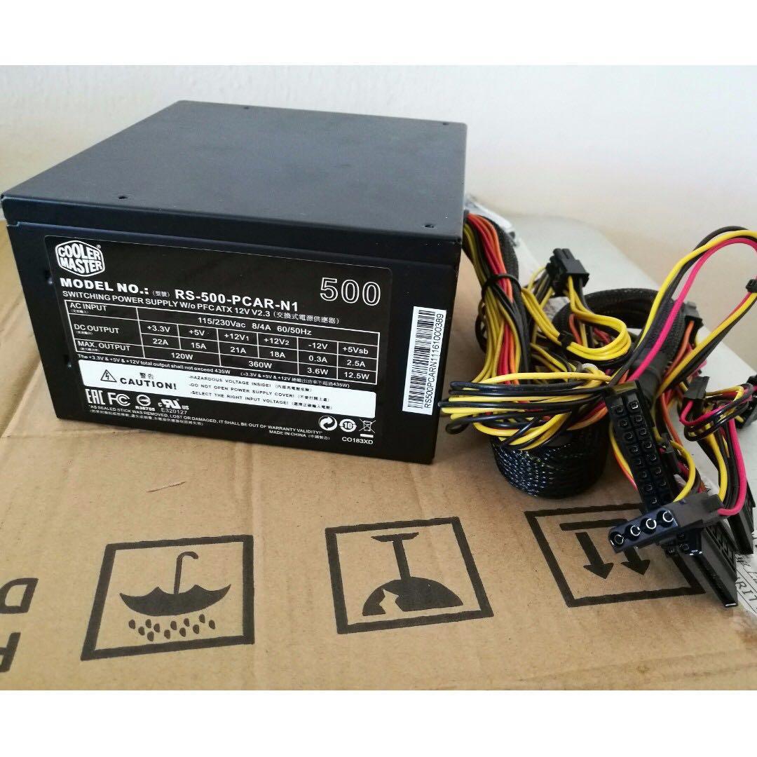 Nguồn Cooler Master 500W 550W 600W 650W công suất thực cũ đủ 6pin, 8pin cho  card vga | Lazada.vn