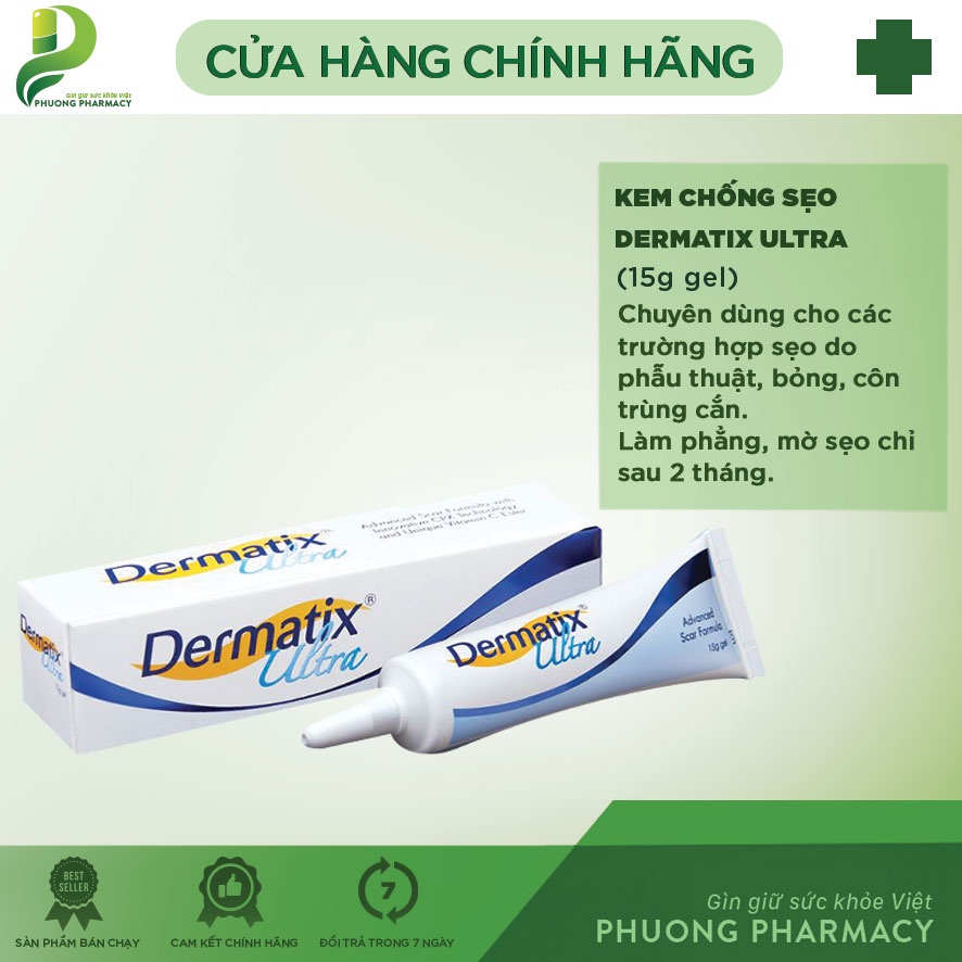 Dermatix ultra cải thiện sẹo - hỗ trợ mờ sẹo và giảm ngứa P189