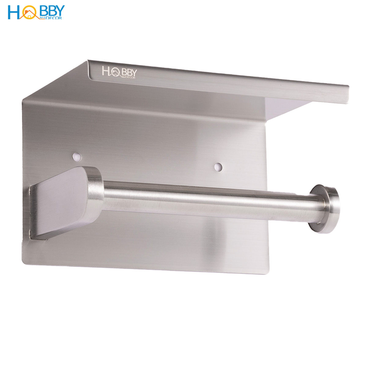 Kệ đựng cuộn giấy vệ sinh có mái che dán tường Hobby Home Decor G3
