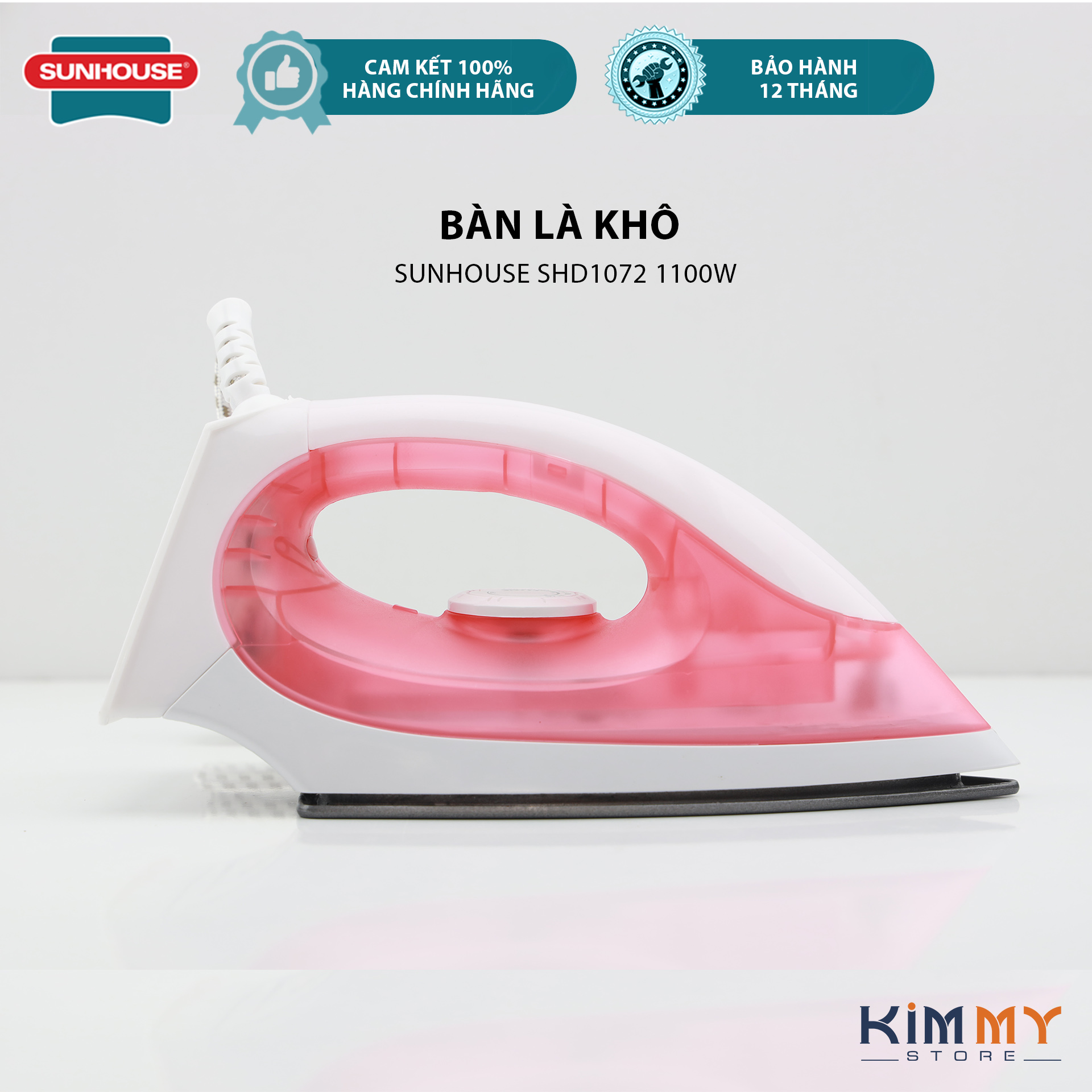 Bàn ủi khô sunhouse shd1072, bàn là khô sunhouse - hàng chính hãng bảo hành 12 tháng