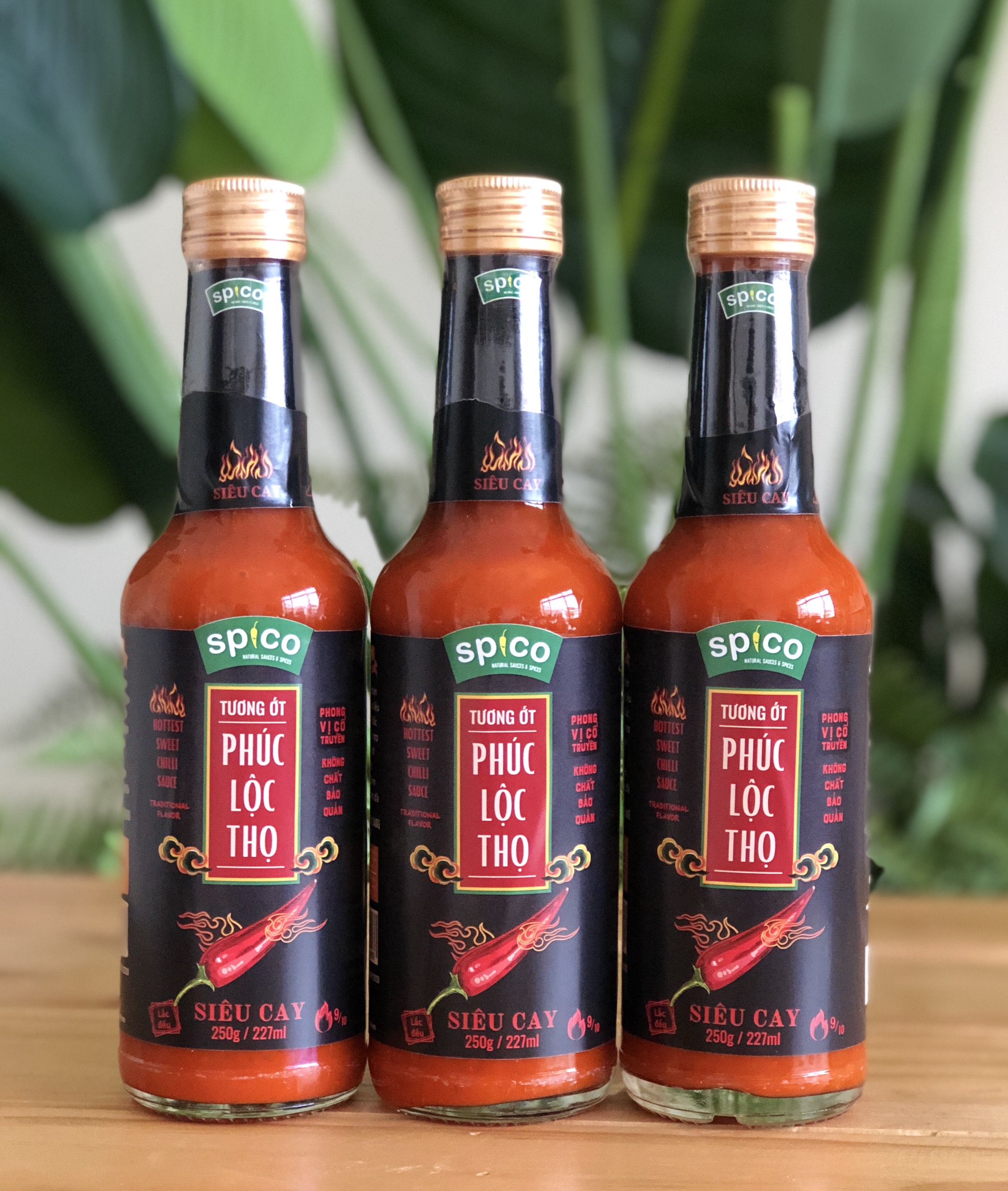 Tương ớt sạch truyền thống Phúc Lộc Thọ - Spico 330g Ba cấp độ cay