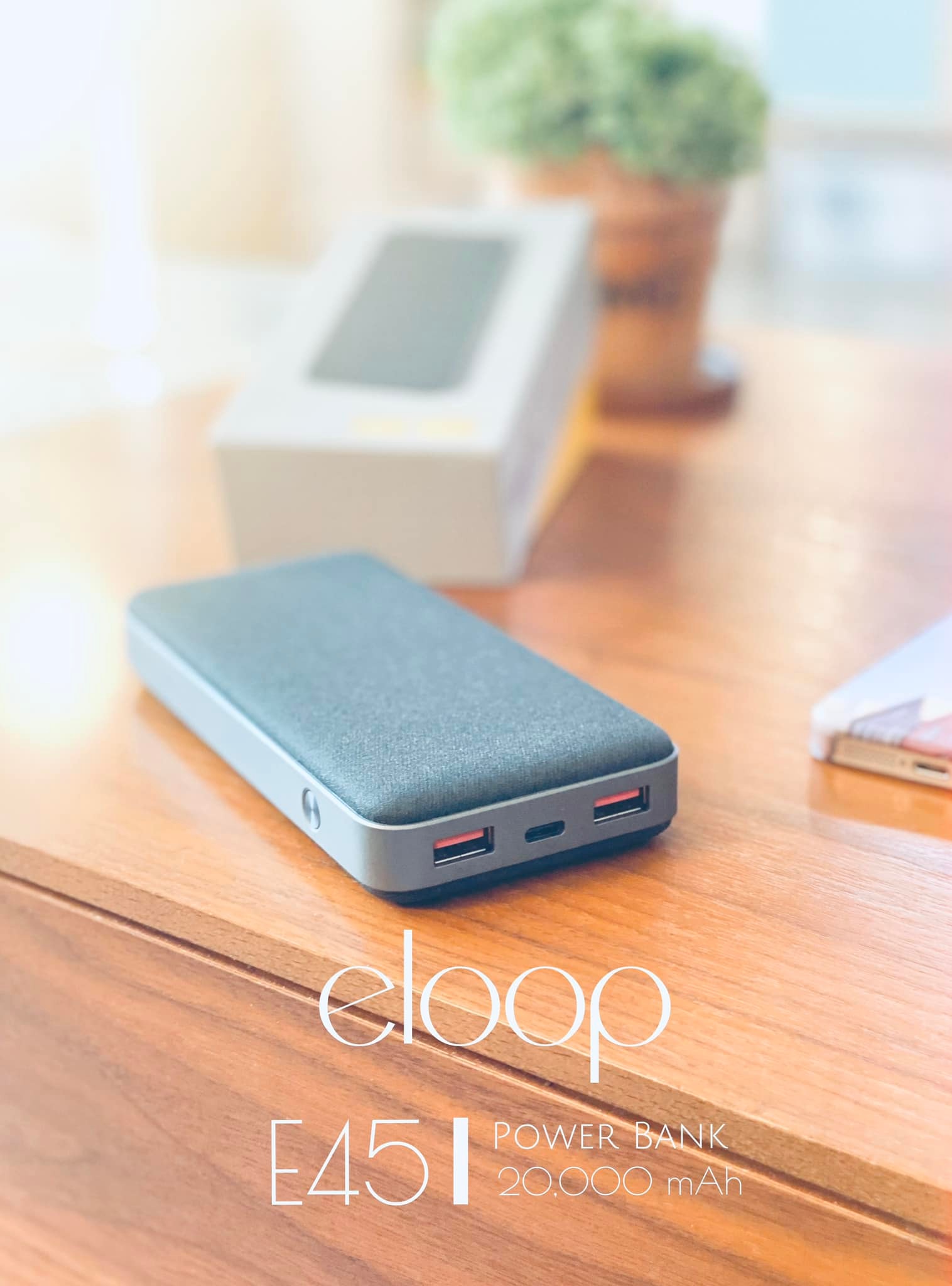 Pin sạc dự phòng eloop e45 dung lượng 20000mah, công suất 45w, sạc nhanh quick charge 3.0 - hãng phân phối chính thức