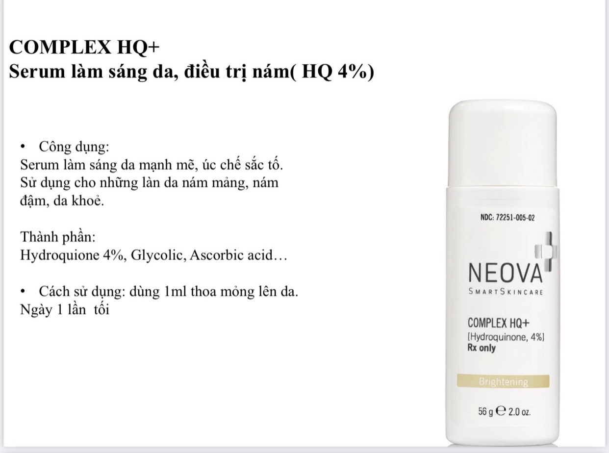 Kem nám neova complex hq plus 56g – sáng da ưa chuộng số 1 tại mỹ