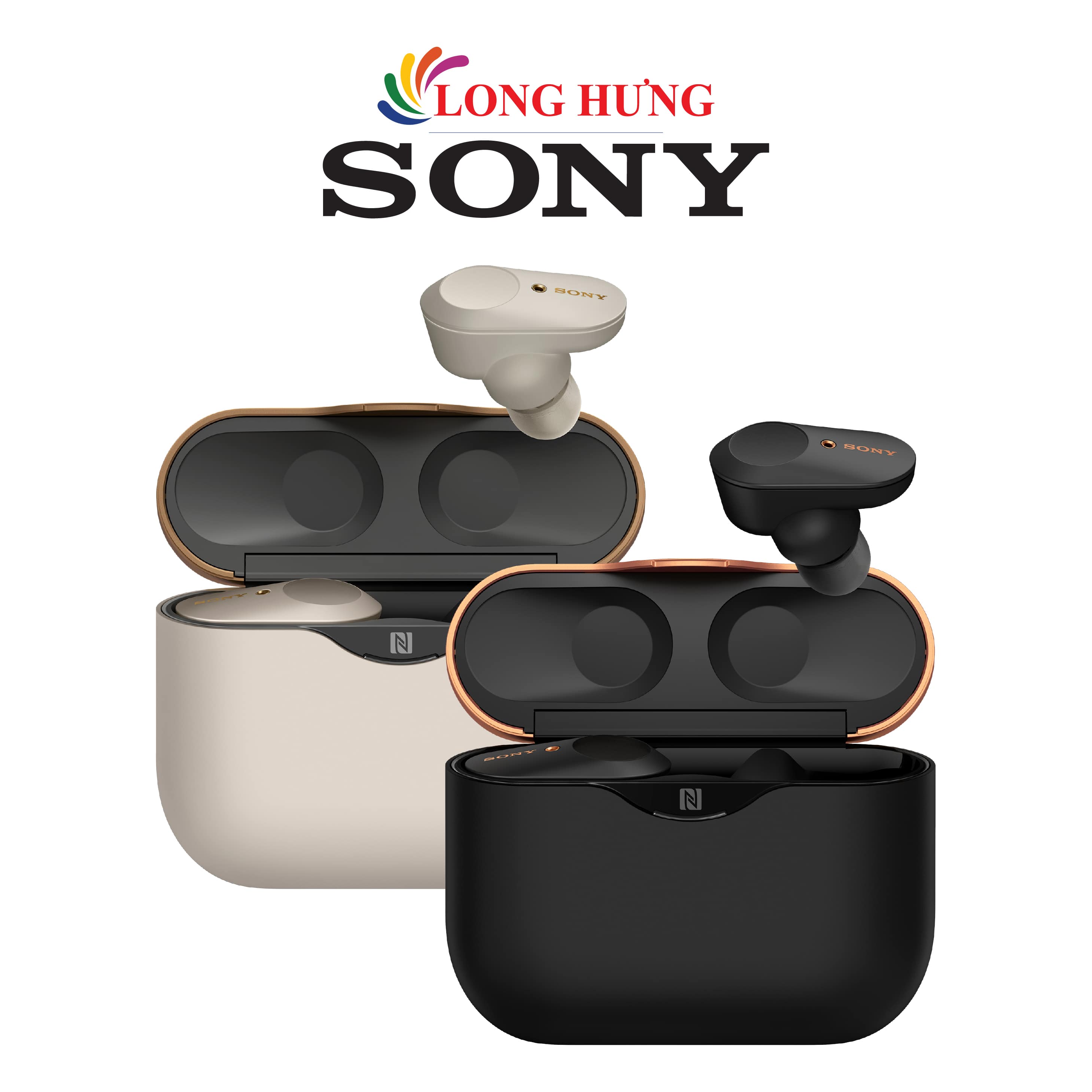 Tai nghe Bluetooth True Wireless Sony WF-1000XM3 - Hàng chính hãng - Thiết kế sang trọng, công nghệ chống ồn HD QN1e, Bluetooth v5.0