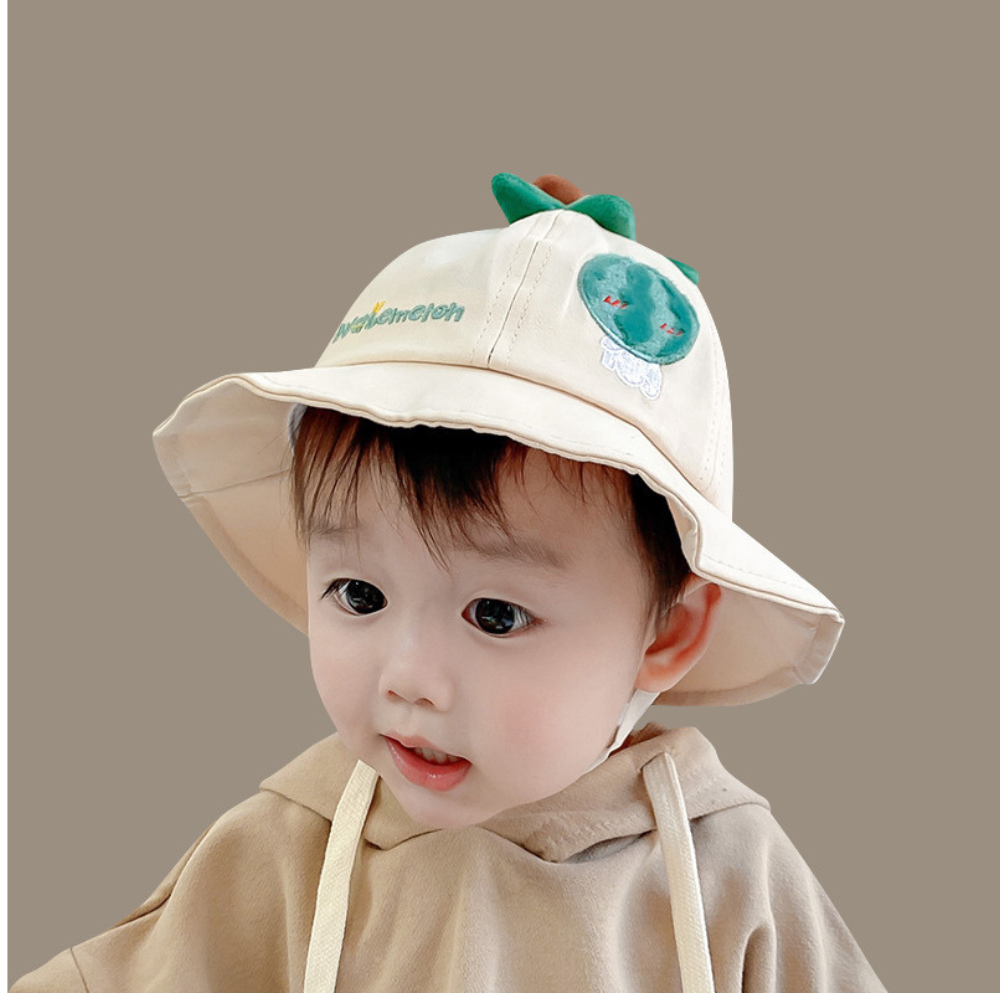 Mũ vành tròn tai bèo cho bé FUHA, nón chống nắng họa tiết động vật cho bé vòng đầu 46cm đến 50cm